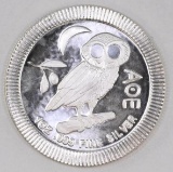 2020 NIUE $2 Athenian Owl 1oz. .999 Fine Silver