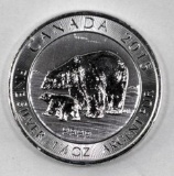 2015 Canada $8 Silver Polar Bear1.5oz. .9999 Fine Silver