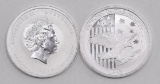 Group of (2) 2017 Australia 50 Cents Victory in the Pacific 1/2oz. .9999 Fine Silver