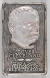 Presidential Ingots Collection Grover Cleveland 10.5oz. .925 Fine Silver Ingot/Bar