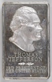 Presidential Ingots Collection Thomas Jefferson 10.5oz. .925 Fine Silver Ingot/Bar