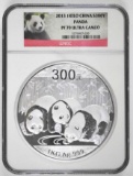2013 China 300 Yuan Panda 1 Kilo (32.15oz.) .999 Fine Silver (NGC) PF70 Ultra Cameo