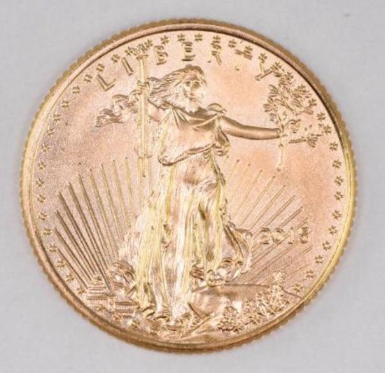 2015 $5 American Eagle 1/10thoz. .999 Fine Gold