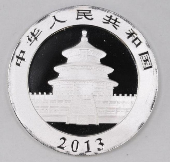 2013 China 10 Yuan Panda 1oz. .999 Fine Silver