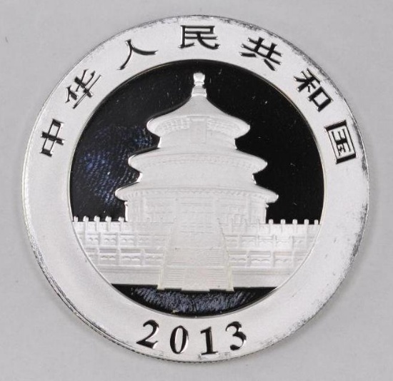 2013 China 10 Yuan Panda 1oz. .999 Fine Silver