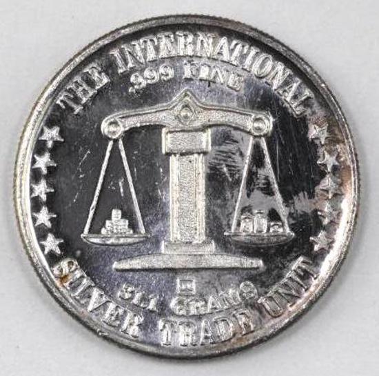 Silver Trade Unit 1oz. .999 Fine Silver