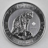 2017 Canada $8 1.5oz. .9999 Fine Silver Grizzly Bear