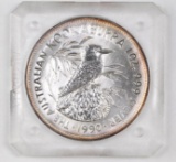 1990 $5 Australia Kookaburra 1oz. .999 Fine Silver