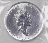 1999 $5 Canada Maple Leaf 1oz. .9999 Fine Silver