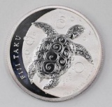 2013 $2 New Zealand Fiji Taku 1oz. .999 Fine Silver