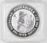 1993 $1 Australia Kookaburra 1oz. .999 Fine Silver