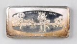 Franklin Mint - 1970 Christmas - 1000 Grains - 2.0oz. Sterling Silver Ingot/Bar