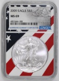 2009 American Silver Eagle 1oz. (NGC) MS69