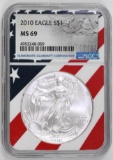 2010 American Silver Eagle 1oz. (NGC) MS69