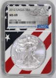 2012 American Silver Eagle 1oz. (NGC) MS69