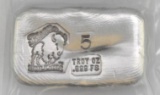 Bison Bullion 5oz. .999 Fine Silver