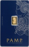 PAMP Suisse 1 Gram .9999 Fine Gold Ingot/Bar