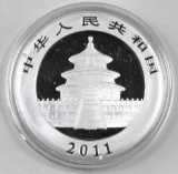 2011 10 Yuan China Panda 1oz. .999 Fine Silver