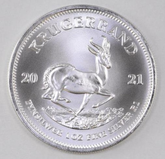 2021 South Africa Krugerrand 1oz. .999 Fine Silver
