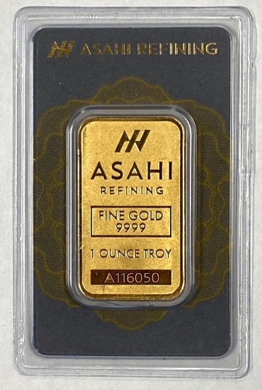 Asahi 1 oz .9999 fine gold bar