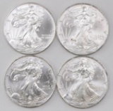 Group of (4) 1998 American Silver Eagle 1oz