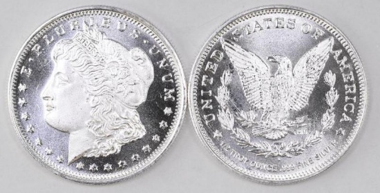 Group of (2) Highland Mint Morgan 1/2oz. .999 Fine Silver