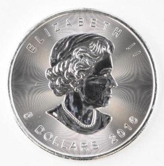 2016 Canada $5 Maple Leaf 1oz. .9999 Fine Silver