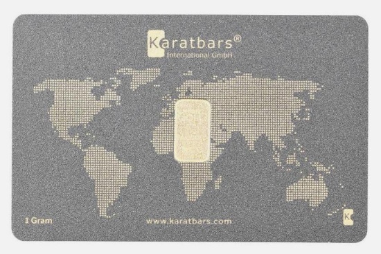 Karatbars 1 Gram .9999 Fine Gold Ingot/Bar