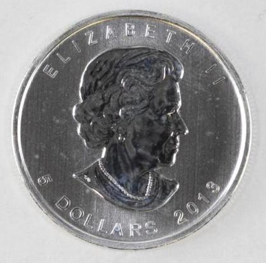 2013 Canada $5 Wood Bison 1oz. .9999 Fine Silver