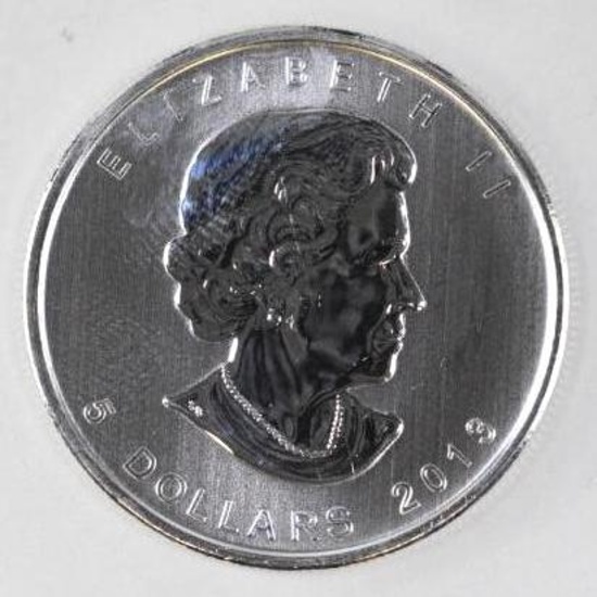 2013 Canada $5 Wood Bison 1oz. .9999 Fine Silver