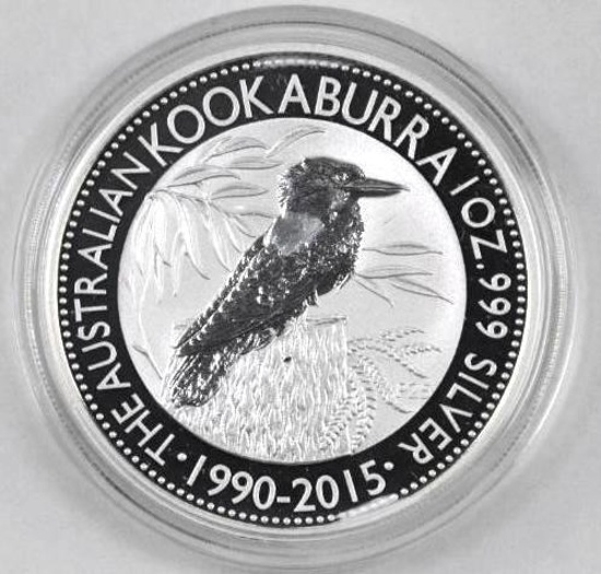 2015 $1 Australia Kookaburra 1oz. .999 Fine Silver