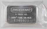 Engelhard 5oz. .999 Fine Silver Ingot/Bar