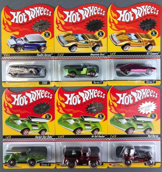 Group of 6 Hot Wheels RLC Rewards and Neo Classics Series