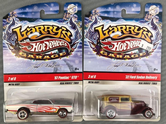 2 Hot Wheels Larry?s Garage Die Cast Vehicles