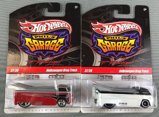 2 Hot Wheels Phils Garage Volkswagen Drag Trucks