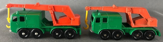 Group of 2 Matchbox No. 30 8-Wheel Crane