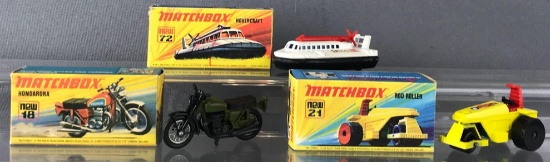 Group of 3 Matchbox Superfast die-cast vehicles