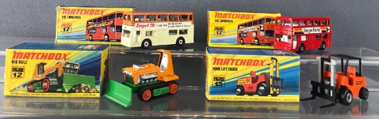 Group of 4 Matchbox Superfast die-cast vehicles