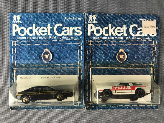 Group of 2 Tomy Pocket Cars die-cast vehicles