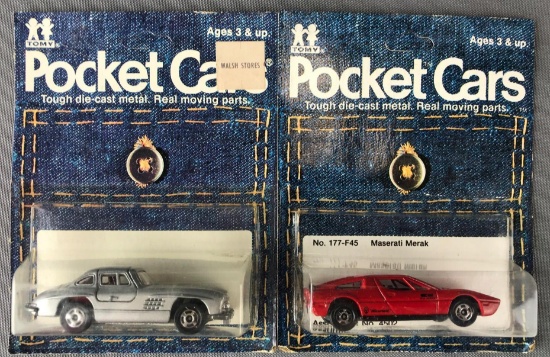 Group of 2 Tomy Pocket Cars die-cast vehicles
