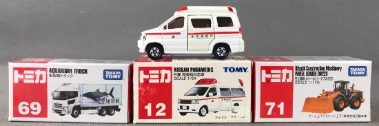 Group of 3 Takara Tomy die-cast vehicles