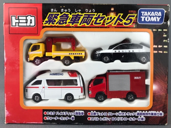 Takara Tomy 4-Piece Emergency Vehicle Set
