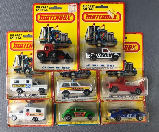 Group of 8 Assorted Matchbox die-cast vehicles
