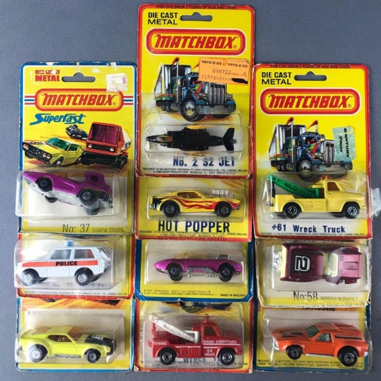 Group of 10 assorted Matchbox die-cast vehicles