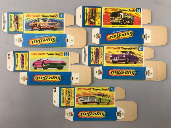 Group of 5 Matchbox G Type Boxes