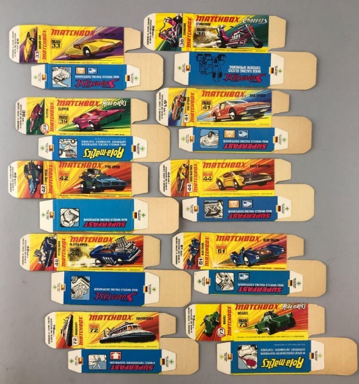 Group of 10 Matchbox I Type Boxes