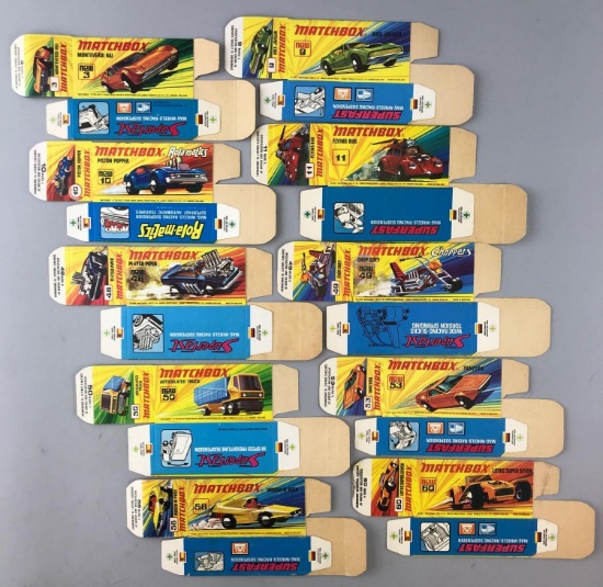 Group of 10 Matchbox I Type Boxes