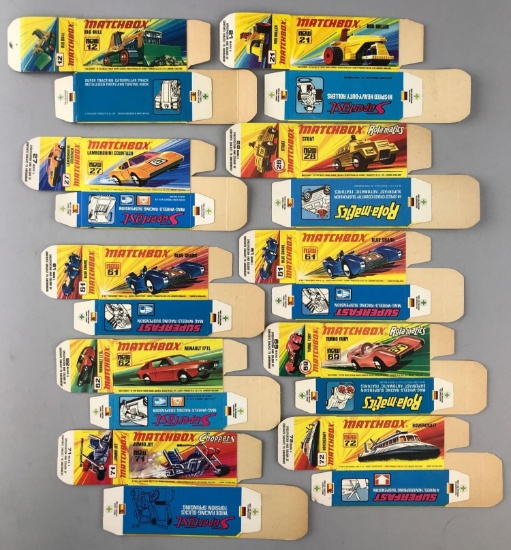 Group of 10 Matchbox I Type Boxes