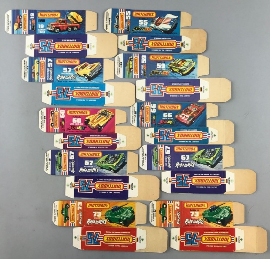 Group of 10 Matchbox J Type Boxes