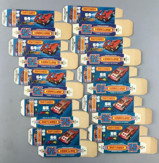 Group of 10 Matchbox J Type Boxes